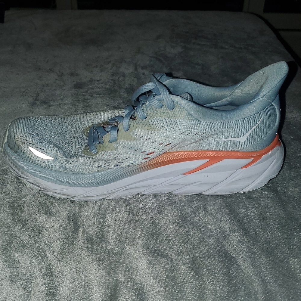 Hoka Women's Athletic Shoes - Gray and Orange - Picture 7 of 10